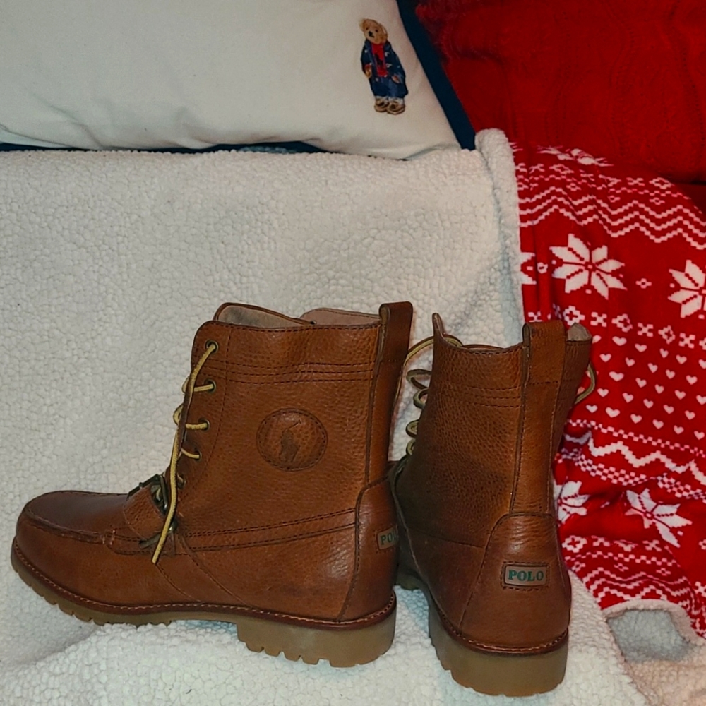 Polo by Ralph Lauren men's Ranger boots with buckle 8D